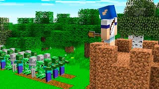 10000 MONSTROS VS CASA DA MOONKASE MINECRAFT [upl. by Inaffets]