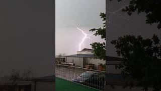 4 Piorun 08062016 piorun burza błyskawica lightning storm thunder [upl. by Irme]