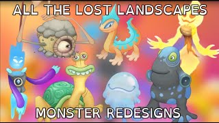 TANNOUT UPDATE All OFFICIAL Monster Redesigns  MSM The Lost Landscapes [upl. by Sadiras877]