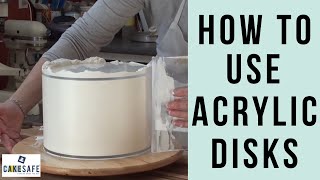 How To Use CakeSafes Acrylic Disks for Smooth Buttercream or Ganache [upl. by Feliks524]