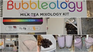 Is This The Best Bubble Tea Kit 🧋🤔  Bubbleology Taro Milk amp Brown Sugar Milk Tea Yum 😋🧋 [upl. by Athene]