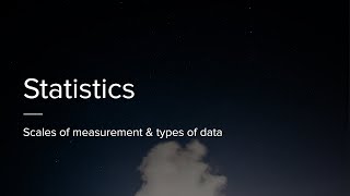 Scales of Measurement amp Types of Data Explained  Statistics for Computer Science Beginners [upl. by Arrik]