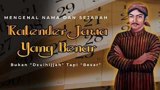 Nama Dan Sejarah 12 Bulan Dalam Kalender Jawa  Belajar Jawa [upl. by Annmarie]