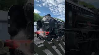 Repton cruises past for Coal after taking on water back in 2019 whitby steamtrain steam seaside [upl. by Llenod]