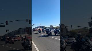 Procession for ​⁠​⁠WestSacFire Engineer Tim Hall [upl. by Aibonez]