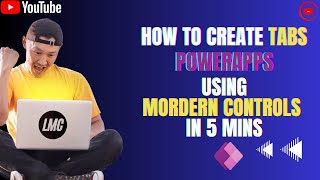 How To Create Tabs In PowerApps using Modern Controls powerapps microsoft [upl. by Attenrad]