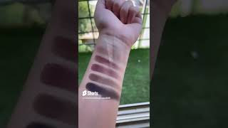 Lorac Pro Noir Palette Swatches🔥✨🖤 it is an underrated palette but so stunning [upl. by Morez299]