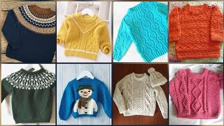 Latest Baby Boy Sweater Knitting Pattern EasyKnitted Sweater Design For Baby [upl. by Benco]