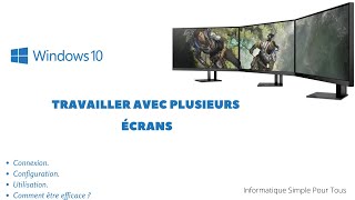 Windows 10  Configurer laffichage en multi écran [upl. by Aerdnuahs]