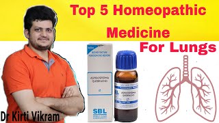 Top 5 Homeopathic Medicine for lungs [upl. by Adniuqal183]