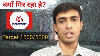 Why Indiamart share falling today reason  Debraj Paul 💎 [upl. by Yknarf]