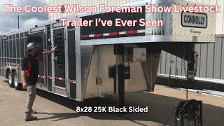 8x28 Wilson Show Livestock Trailer [upl. by Eliam467]