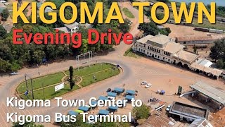 Kigoma Town Center to Kigoma Bus Terminal  Evening Drive  Tanzania [upl. by Ahsienroc]