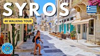 Syros Greece 4K Walking Tour Exploring the Heart of the Cyclades 🇬🇷 [upl. by Nnylaehs467]