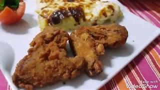 جنحين مقلين وكغاطان بطاطس alitas de pollo A y gratinado de patatas [upl. by Tem546]