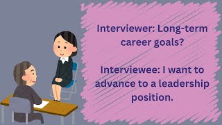 job interview questions  english conversation [upl. by Lyrahc]