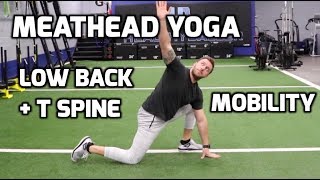 MEATHEAD YOGA  Low Back T Spine Full Body Mobility [upl. by Dahc]