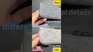 Real vs Fake Grey Louis Vuitton Trio Messenger Bag Review From Supkicks [upl. by Ahsinnek]