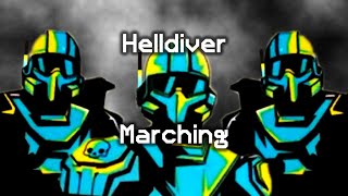 Helldiver Marching Cadence  Democratic Marching Chant amp Beat  Helldivers 2 [upl. by Koball]