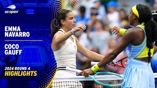 Emma Navarro vs Coco Gauff Highlights  2024 US Open Round 4 [upl. by Groot]