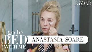 ABHs Anastasia Soares Nighttime Skincare Routine  Go To Bed With Me  Harpers BAZAAR [upl. by Edrahs]