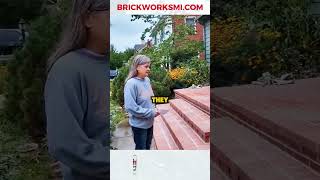 Brickworks Property Restoration shorts brickworks walkaway concrete masonry michigan [upl. by Ocirne]