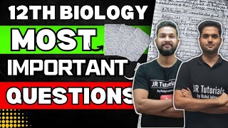 12th BIOLOGY MOST IMPORTANT QUESTIONS FOR BOARD EXAM 2024  23 amp 4 MARKS QUESTIONS [upl. by Staford]