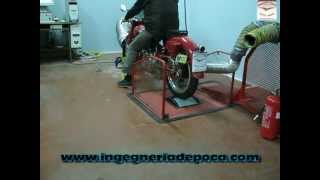 Video I  Moto Guzzi Falcone  prove al banco e test di potenzaavi [upl. by Guenna536]