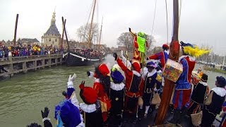 Intocht Sinterklaas Hoorn 2013  boottocht stoomboot GoPro [upl. by Limak815]