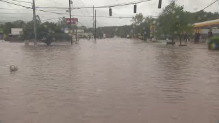 Lifethreatening flooding in Asheville National Weather Channel gives update [upl. by Senhauser]