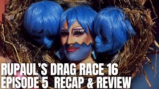 RuPauls Drag Race Season 16 Episode 5 quotGirl Groupsquot Recap amp Review [upl. by Yelich]