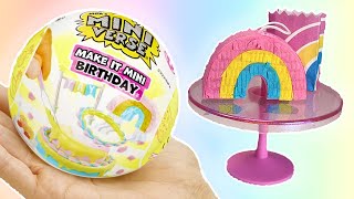 Making MINIVERSE Birthday Miniverse Make It Mini birthday pinata Unboxing [upl. by Tamaru418]