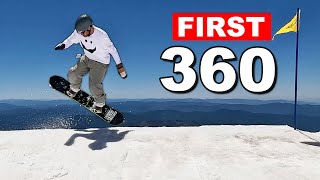 Teaching Snowboarder His First Backside 360 [upl. by Arlen636]