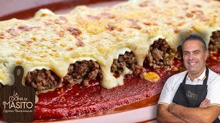 Canelones de carne te va a sorprender su sabor Te doy un truco para que se enrollen perfectos [upl. by Uriah]