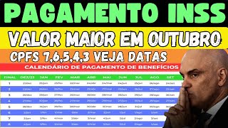 PAGAMENTO INSS DE OUTUBRO DE 2024 CONFIRA CALENDÁRIO DAS DATAS DOS BENEFÍCIOS ANTECIPADOS [upl. by Coreen130]