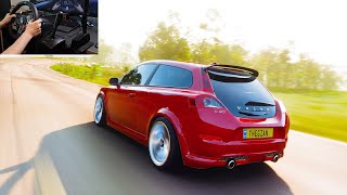 Volvo C30 Polestar  Forza Horizon 5  Steering Wheel Gameplay [upl. by Ryder786]