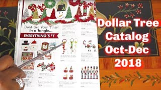 💵🌲Dollar Tree Fall Winter Catalog Flip [upl. by Wilbur]