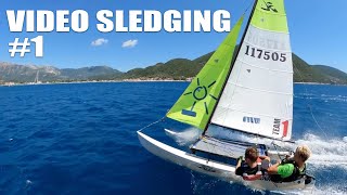 Hobie 16 with the Wildwind Joyriders Fast catamaran sailing [upl. by Nnayrb]