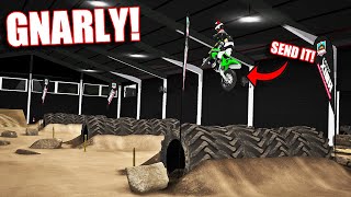 RIDING A GNARLY ENDUROCROSS TRACK WITH JON MXBIKES [upl. by Aitital]