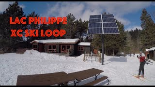 Gatineau Park cross country skiing  Lac Philippe loop  Brown Cabin [upl. by Nitsej85]