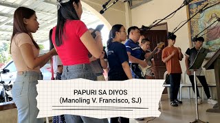 PAPURI SA DIYOS Manoling V Francisco SJ COP Choir cover song [upl. by Acnaib]