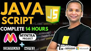 🚀 🔥 JavaScript Complete Course 2024 4 Projects  Notes  GitHub  Free Certification [upl. by Utir]