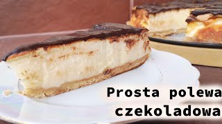 Sernik z sera z wiaderka z polewą czekoladową🍫na herbatnikach [upl. by Fowler]