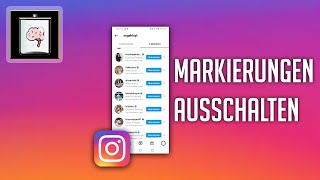 Instagram Markierungen ausschalten  So Gehts [upl. by Alvera712]