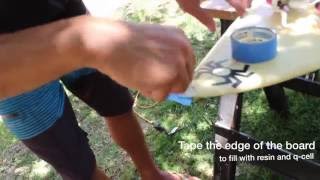 How To Repair a Broken Surfboard Nose [upl. by Alroi710]