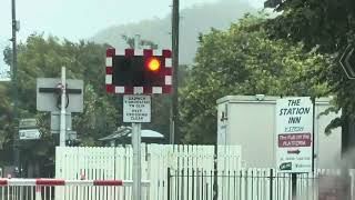 Porthmadog Station Level Crossing in Gwynedd [upl. by Dettmer]