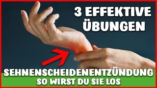 SEHNENSCHEIDENENTZÜNDUNG  mit DIESEN 3 ÜBUNGEN wirst DU sie schnell los [upl. by Ayarahs831]