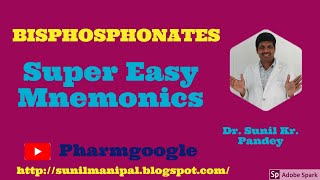 Bisphosphonates classification II Bisphosphonates mnemonics II [upl. by Troxell]