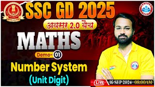 SSC GD Math Classes 2025  Number System SSC GD  SSC GD अवसर 20 बैच Demo 01  Maths By Deepak Sir [upl. by Otokam]