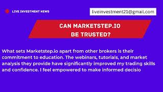 Marketstepio Review  Honest Brand [upl. by Alomeda]